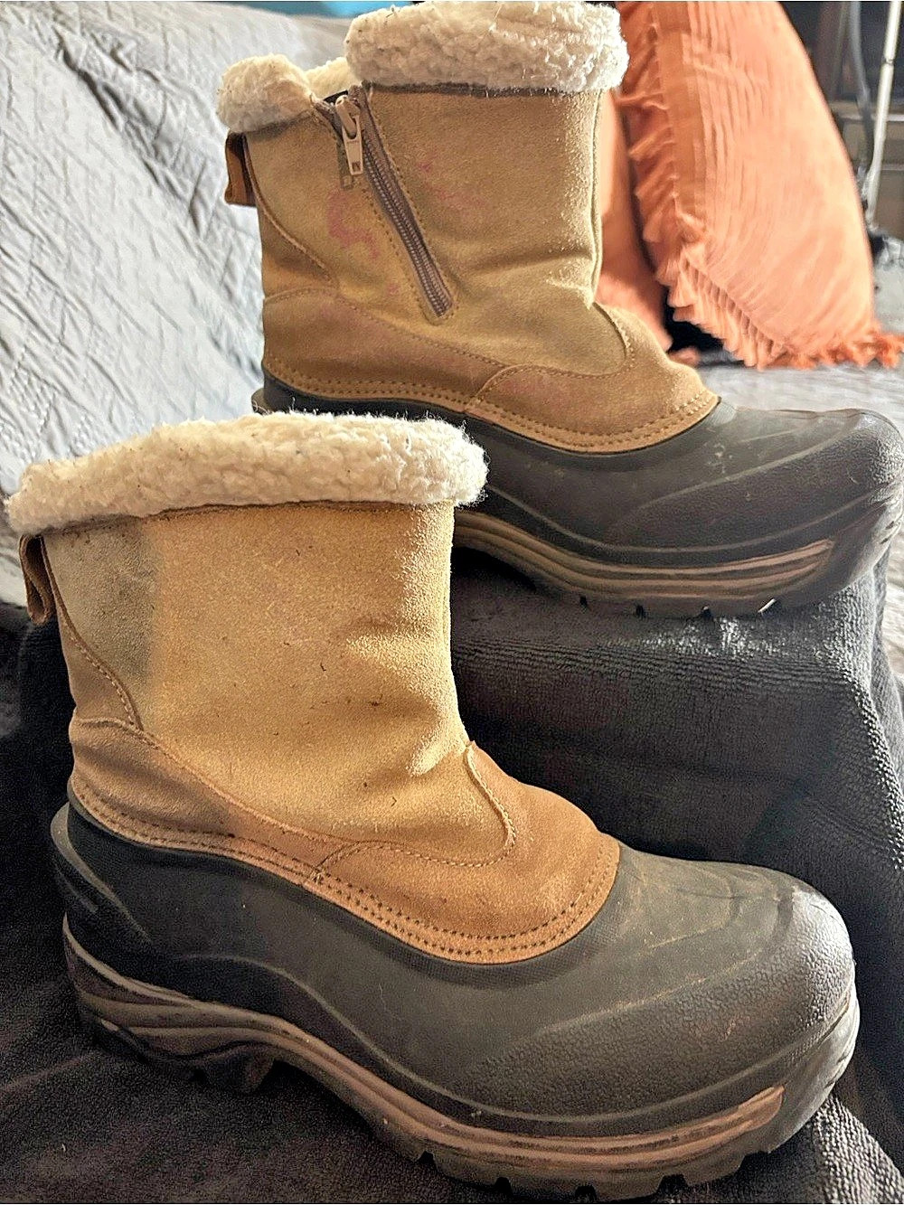 Polar Edge Thermolite Winter Boots Brown & Black US 9